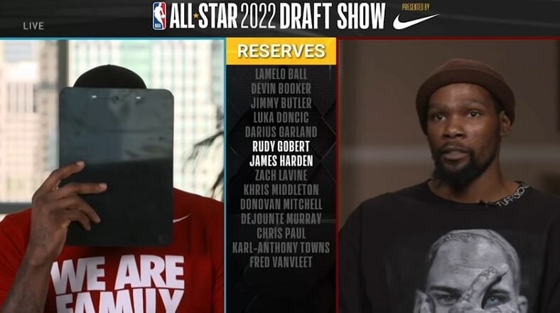 James Harden roasted for being picked last at the All-Star Game