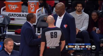 James Worthy drops the F bomb asking referee for a call