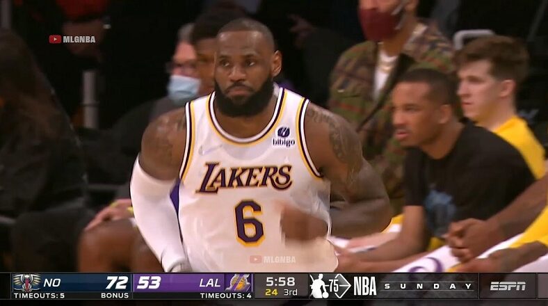 LeBron James gets booed by the Lakers' fans after turnover