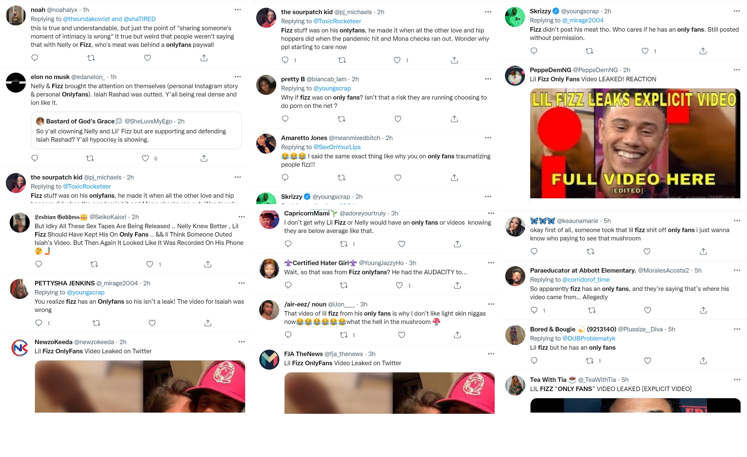 Lil Fizz gets roasted on Twitter over OnlyFans leak and called Fizzle Pop