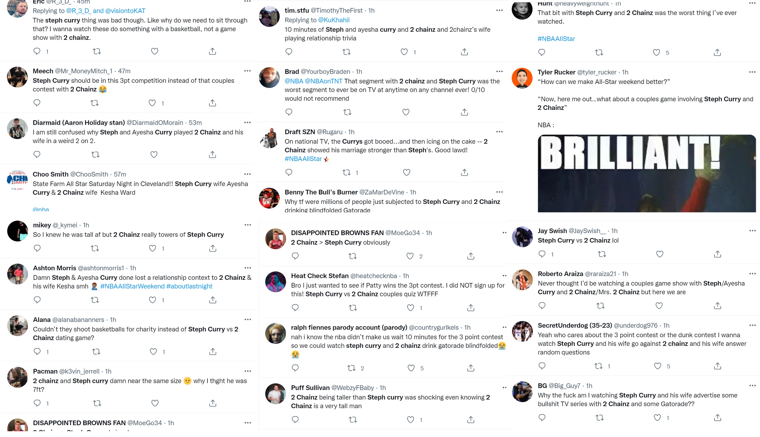 Steph Curry and 2 Chainz' game annoys NBA fans on Twitter