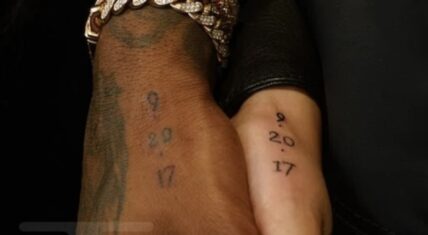 Offset and Cardi B get wedding date tattoos