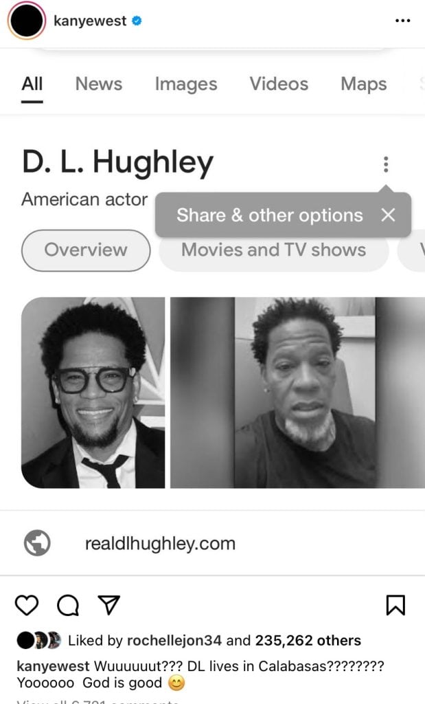 Kanye West threatens D.L. Hughley