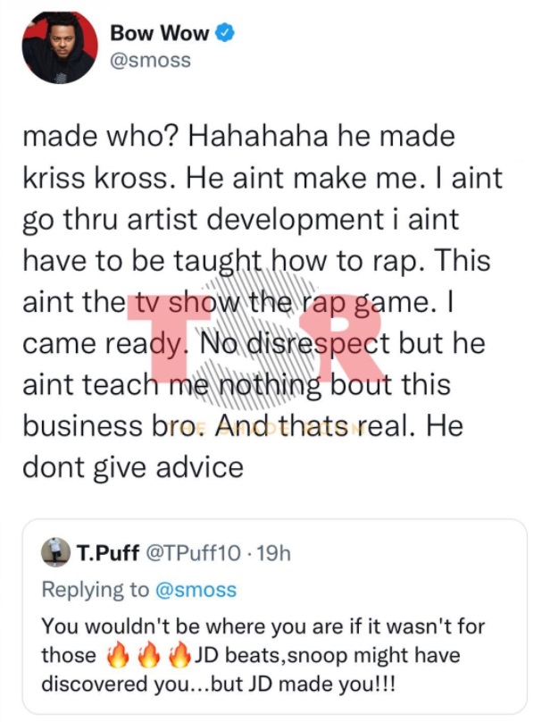 Bow Wow says Jermaine Dupri didn't teach him about the business