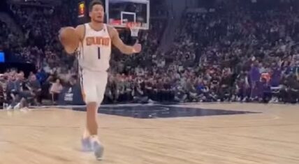Devin Booker tells heckling Timberwolves fan shut up p-ssy