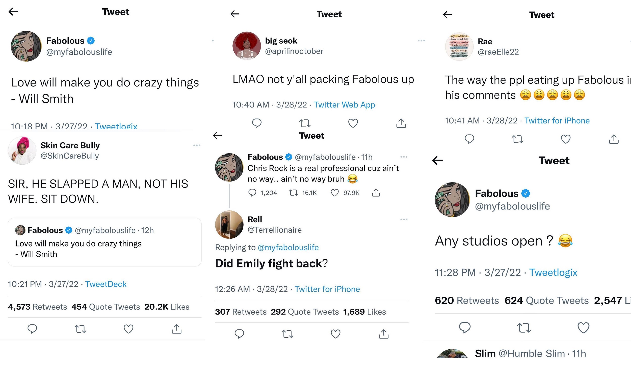 Fabolous' past with Emily B brought up as he tried to clown Chris Rock