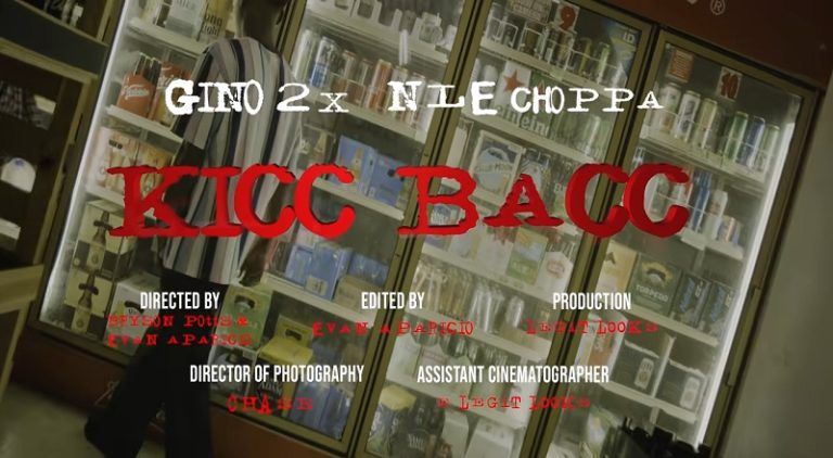 Gino 2x signs with NLE Choppa and drops Kicc Bacc video
