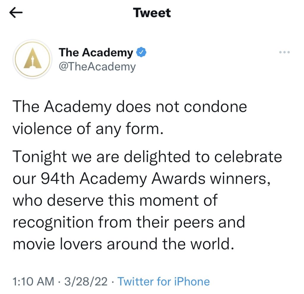 Chris Rock isn't pressing charges against Will Smith after slap at Oscars