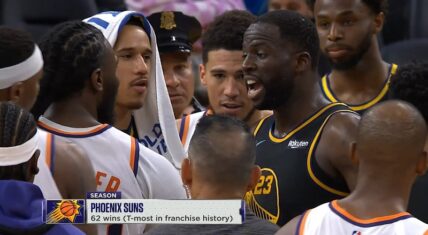 Jae Crowder walks away after Draymond Green asks if he wants to fight