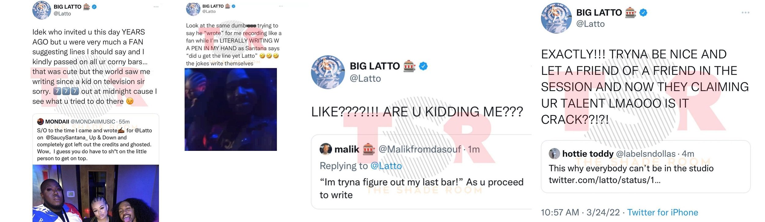 Latto denies knowing Mondaii Music after he said he wrote for her