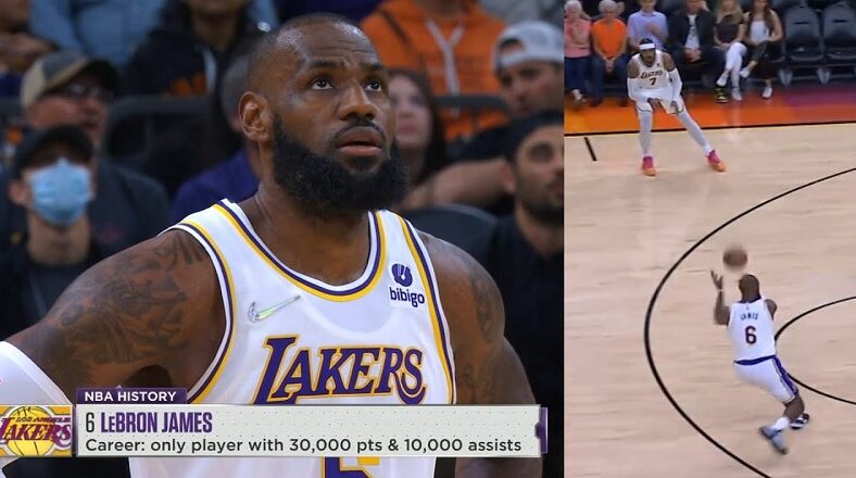 LeBron James gets 10000th career assist