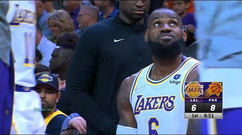 LeBron James leaves game as Russell Westbrook misses rim on two shots