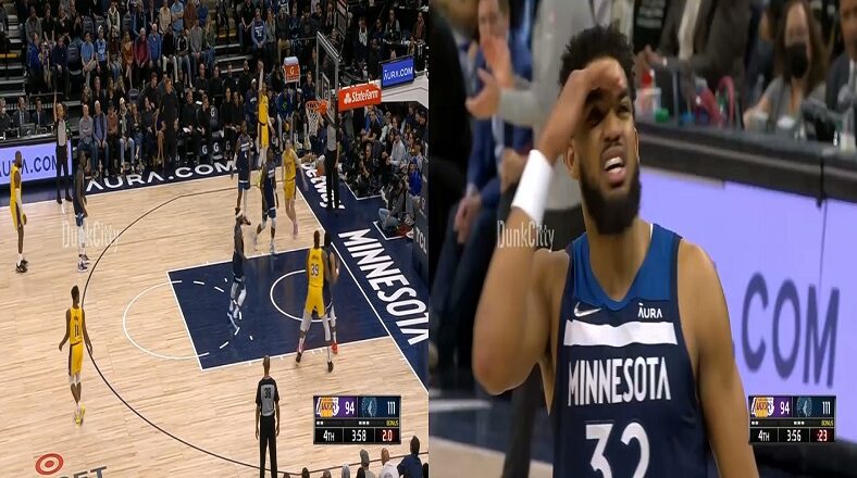 Russell Westbrook airballs corner three as Anthony Edwards is in disbelief