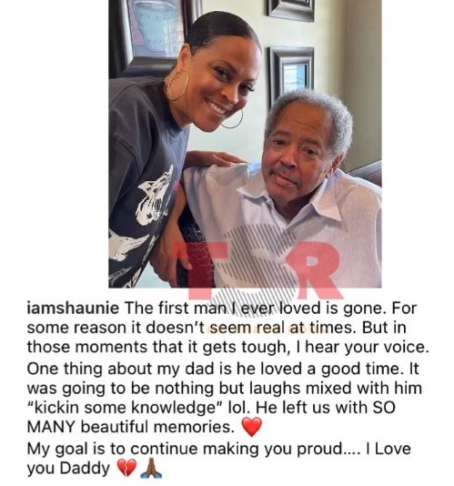 Shaunie O'Neal reveals that her father died
