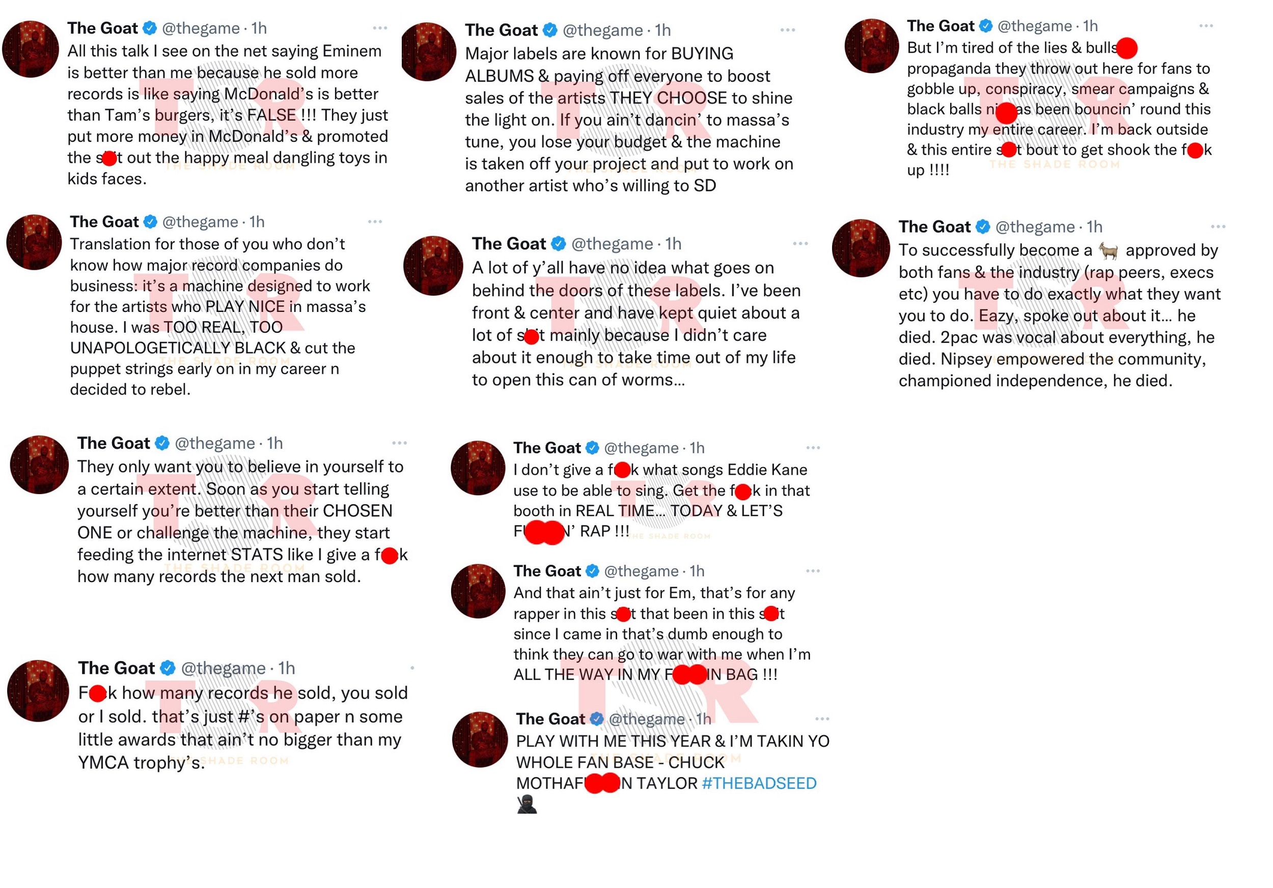 The Game says Eminem had better promotion than he had