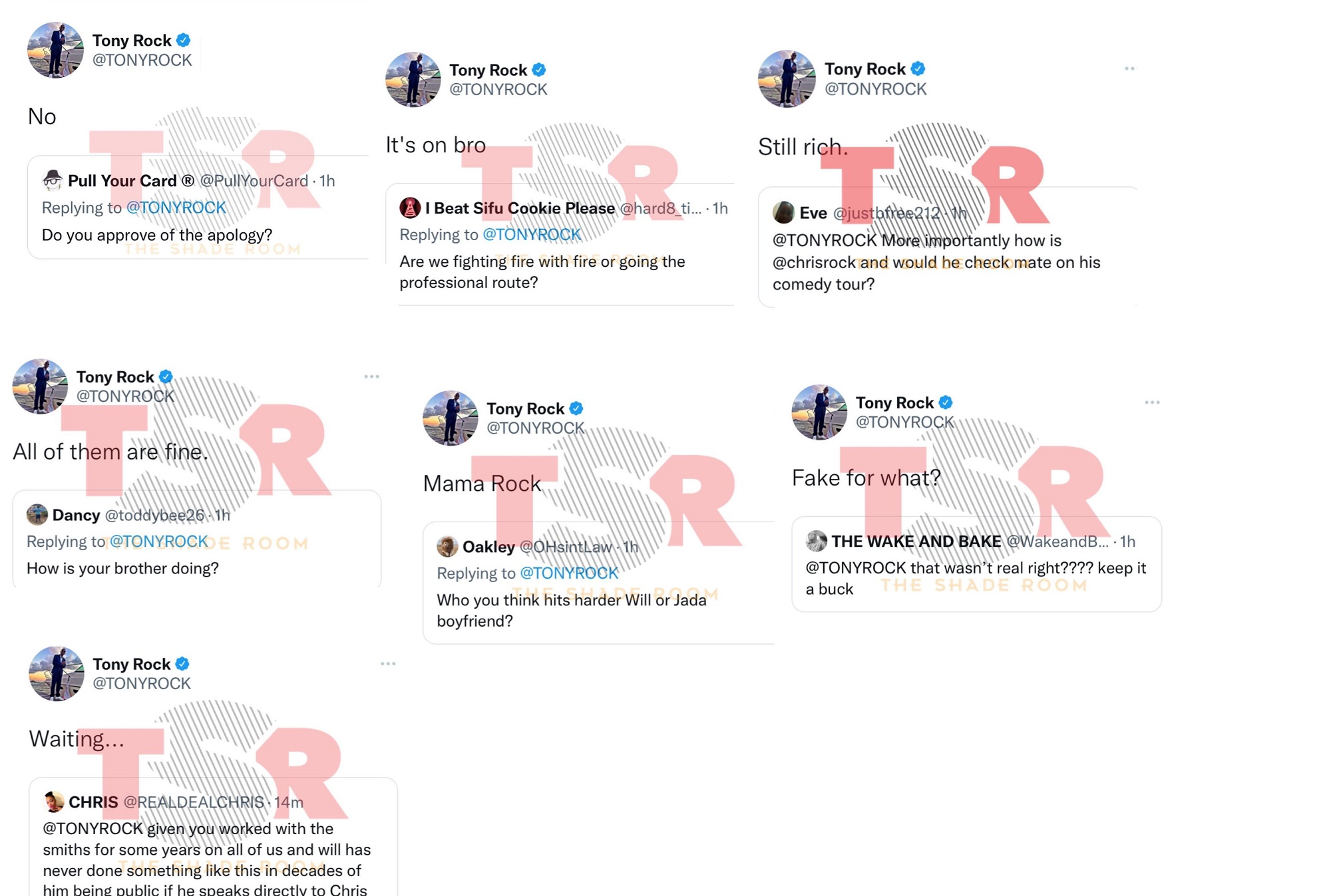 Tony Rock doesn't accept Will Smith's apology for hitting Chris Rock