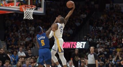 Andre Iguodala turns back the clock and dunks on Will Barton