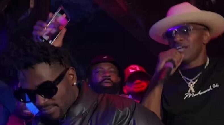 Antonio Brown turns up with Jamie Foxx in Miami club