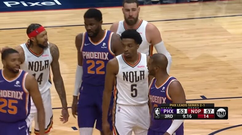 Brandon Ingram and Chris Paul get into argument