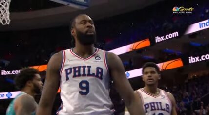 DeAndre Jordan curses at LaMelo Ball after blocking him