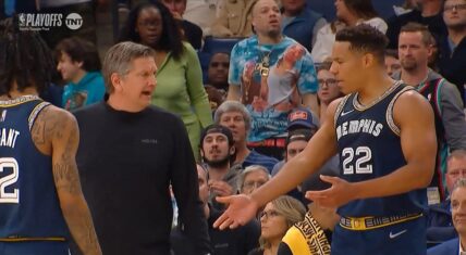 Desmond Bane gets technical foul for pushing Chris Fitch