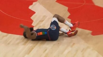 Doc Rivers gets tech when the Raptors injure James Harden's ankle