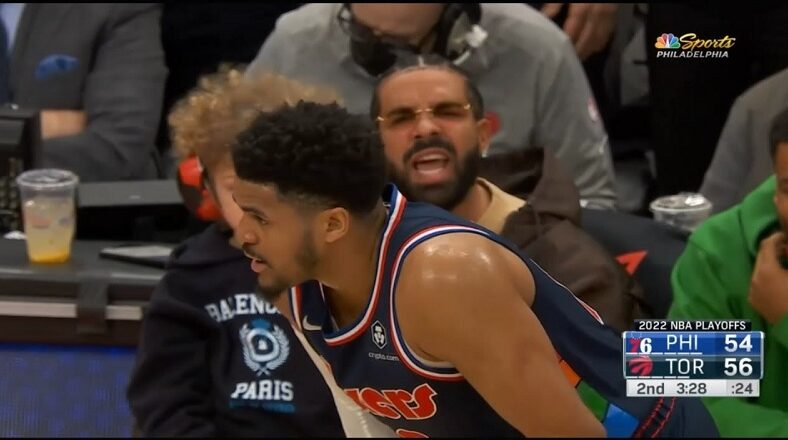 Drake tells Tobias Harris he and the Sixers are weak