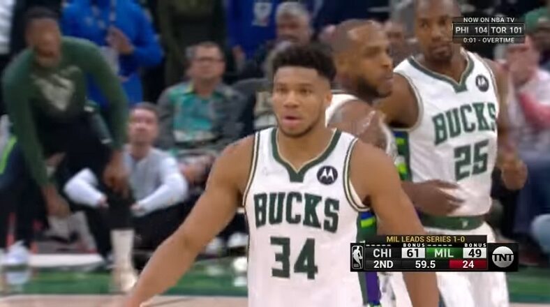 Giannis Antetokounmpo became the Bucks all-time playoff leading scorer