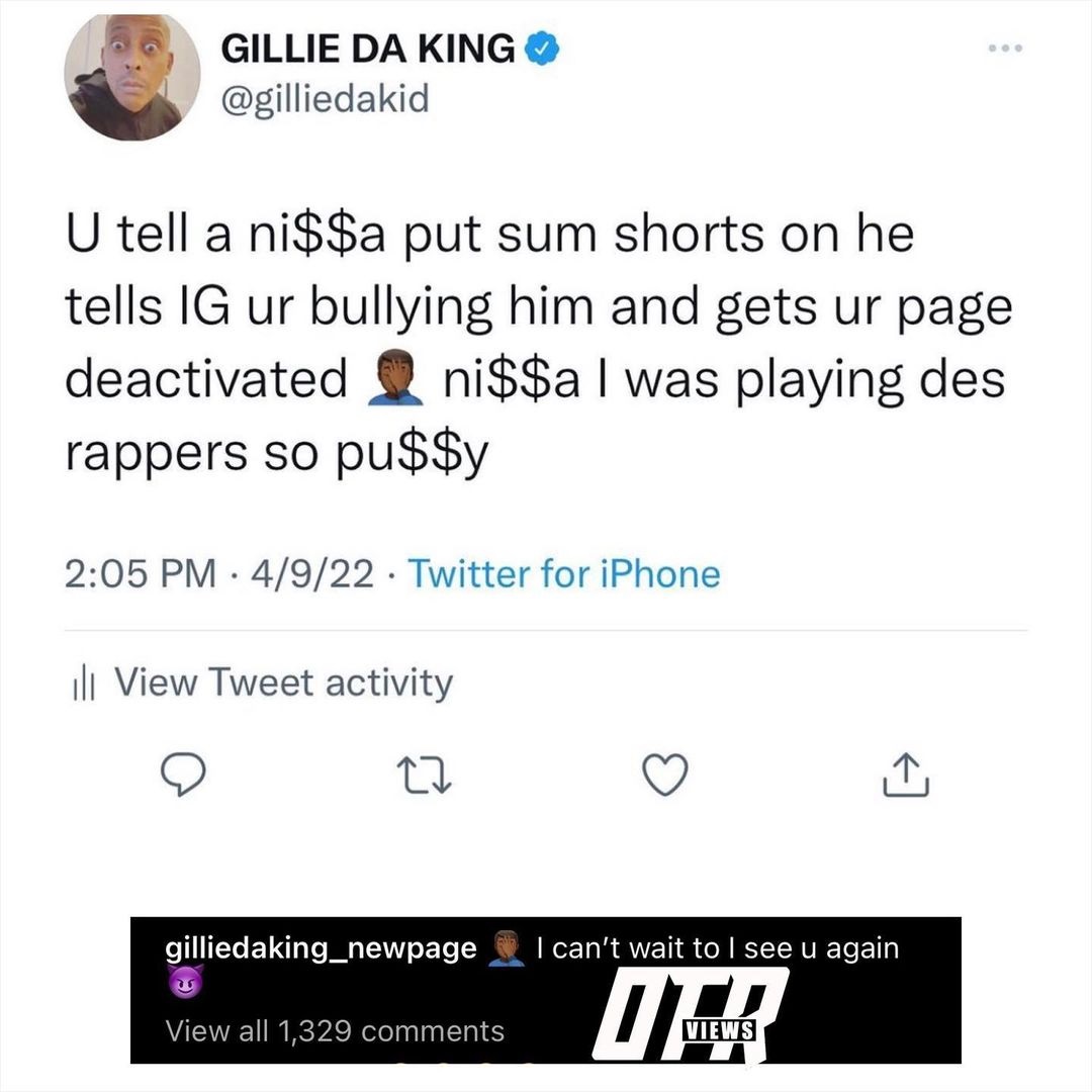 Gillie Da King accuses Wiz Khalifa of getting his IG removed