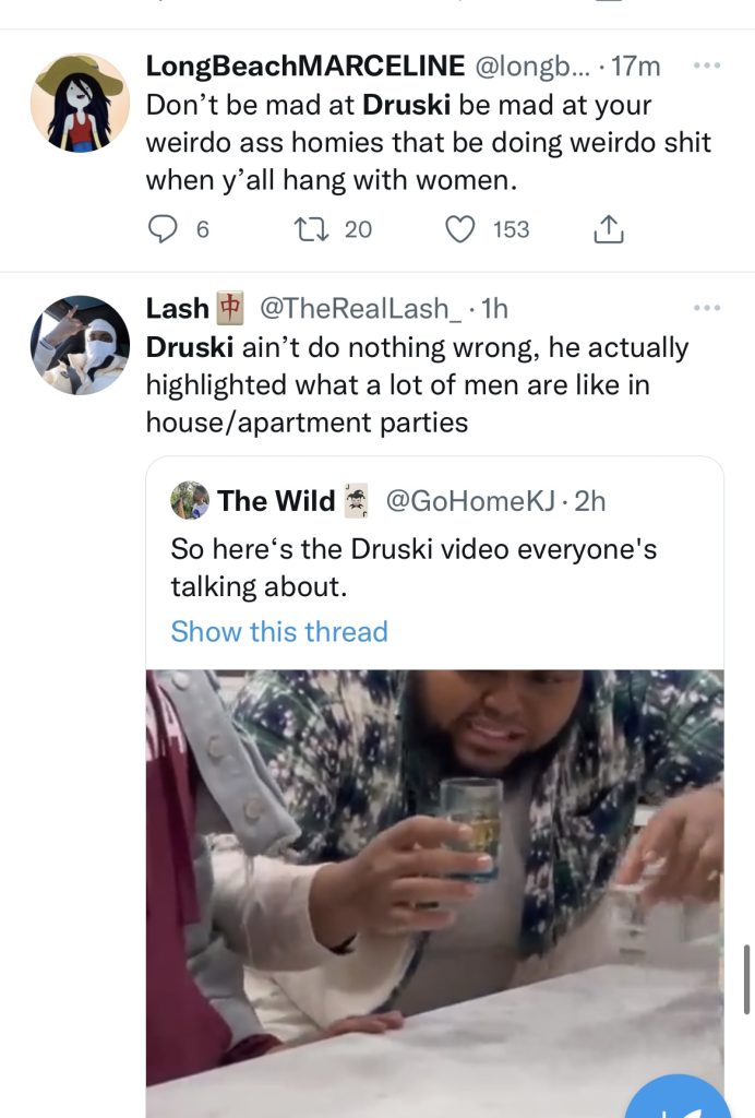 New Druski skit gets backlash for forcing alcohol on women