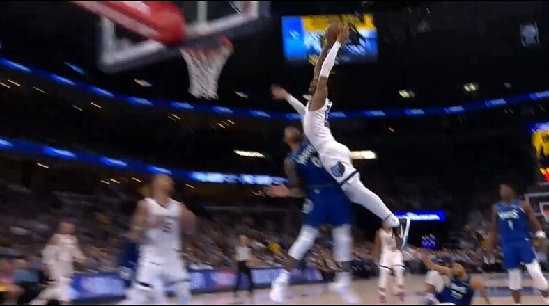 Ja Morant has insane poster dunk on D'Angelo Russell