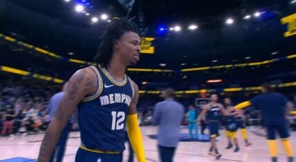 Ja Morant tells Patrick Beverley F you after scoring on him