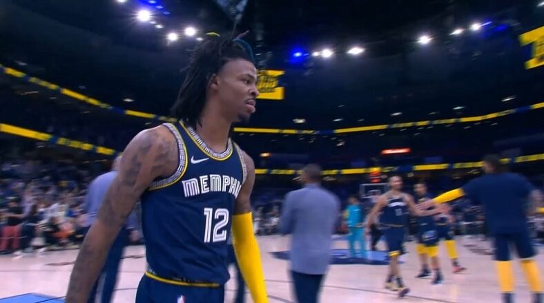 Ja Morant tells Patrick Beverley F you after scoring on him