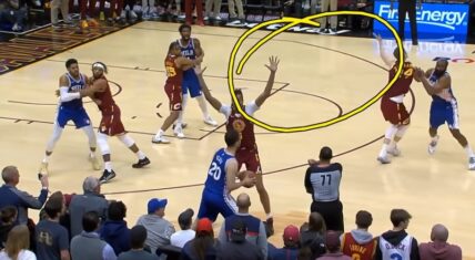 James Harden uses dirty move to draw foul on Lauri Markkanen