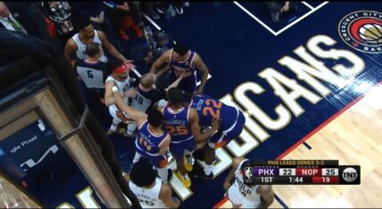 Jose Alvarado tries to fight the Phoenix Suns roster