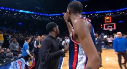 Kevin Durant goes off on the ref after missing game winning shot