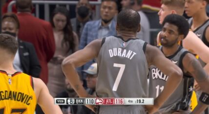 Kyrie Irving tells Kevin Durant he's sorry after Trae Young hits big shot