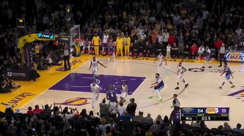 LeBron James airballs game winning shot vs Pelicans