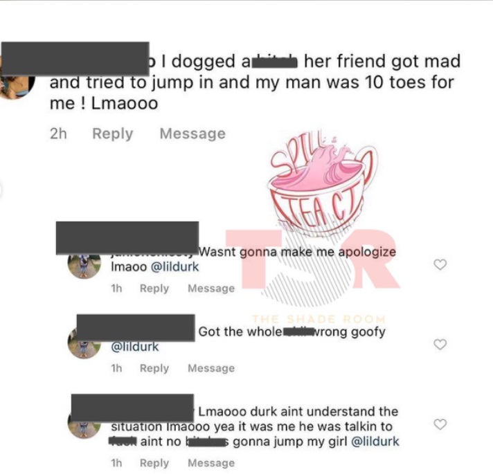 Lil Durk puts a man on blast for trying to fight a woman during his concert