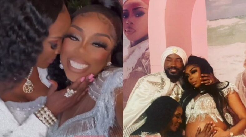 Momma Dee is in Shay Johnson's maternity shoot photos