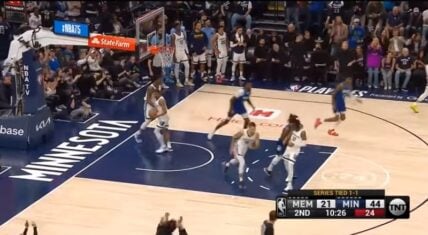 Patrick Beverley rams his shoulder into Ja Morant's chest