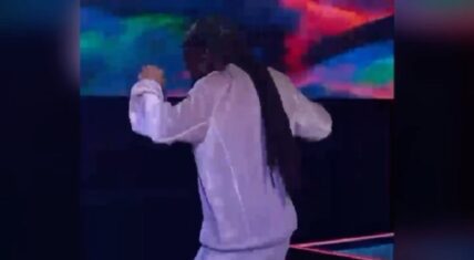 Snoop Dogg crip walks to cowboy rap on American Song Contest