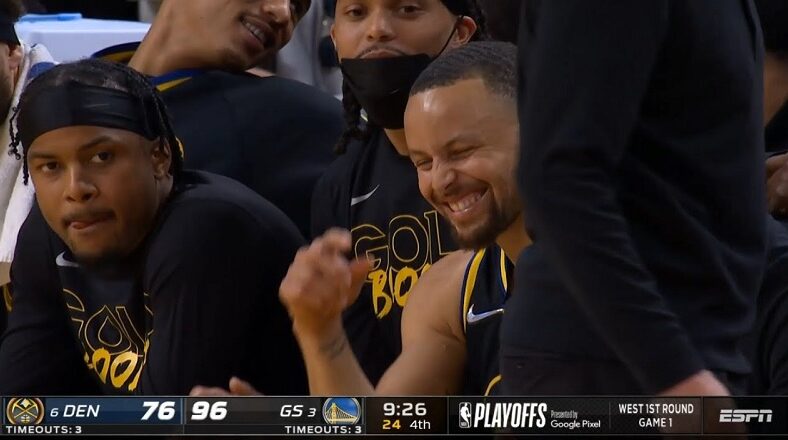 Steph Curry laughs after DeMarcus Cousins ejected over bad call