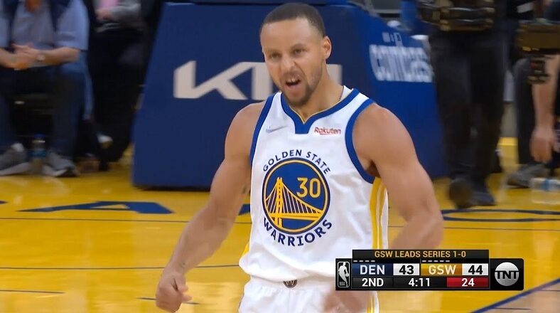Steph Curry says I'm f-cking back boy after scoring on Nuggets