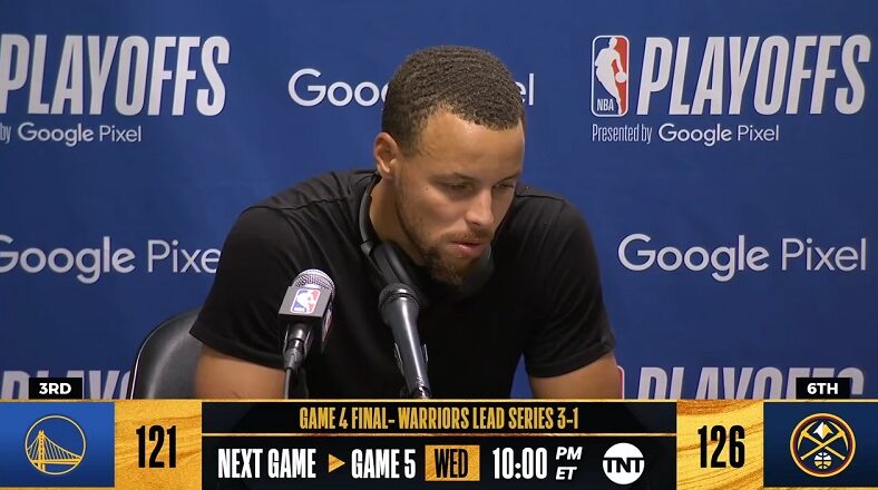 Stephen Curry blames missing free throws on the Warriors Game 4 loss