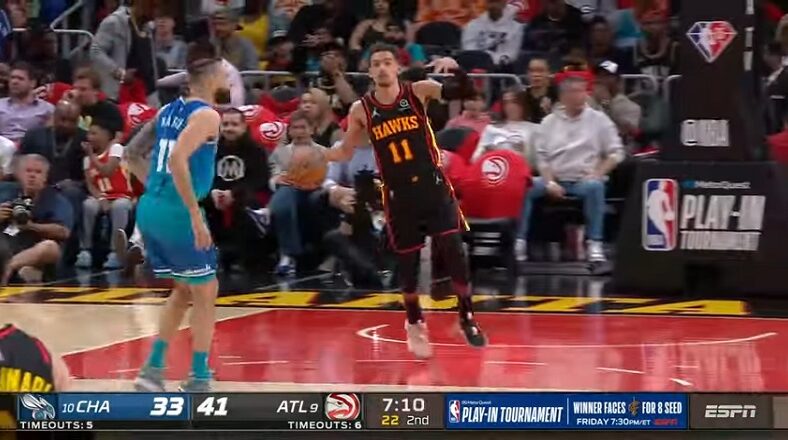 Trae Young ended LaMelo Ball's season in the 2022 Play-In