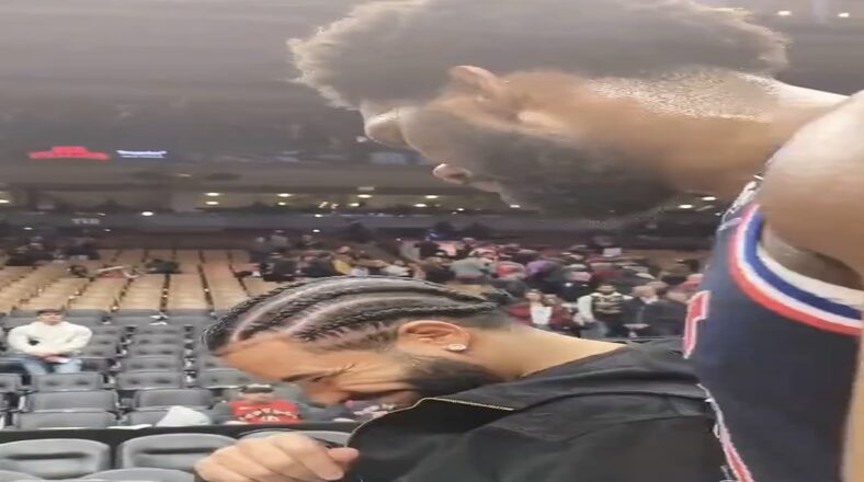 Joel Embiid tells Drake that Sixers are going for sweep of Raptors