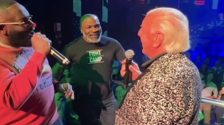 Mike Tyson goes to LIV with Rick Ross and Ric Flair