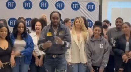 Fivio Foreign dances to "What's My Name" with class at FIT