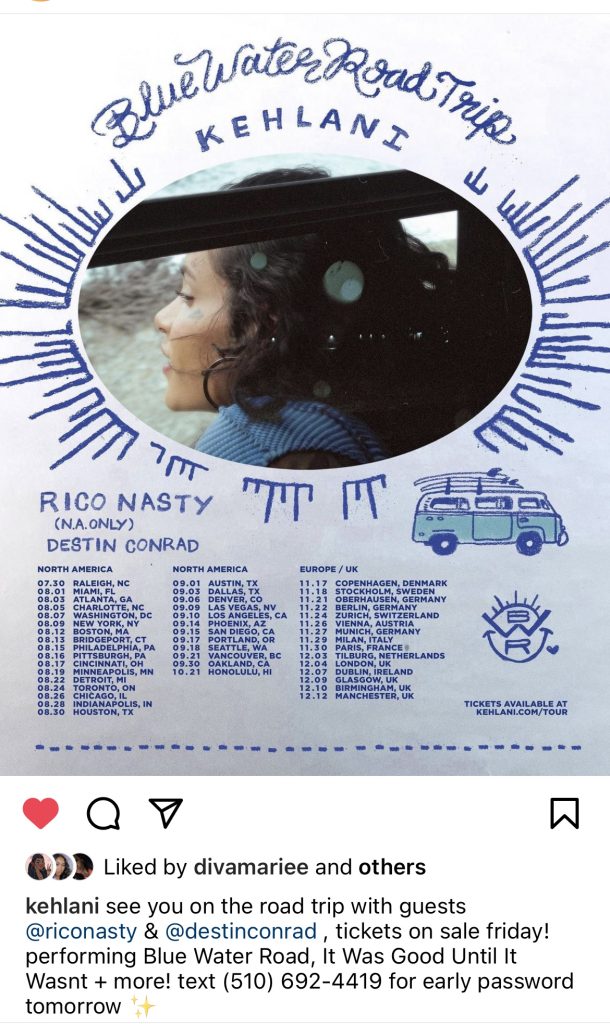 Kehlani announces “Blue Water Road Trip” Tour